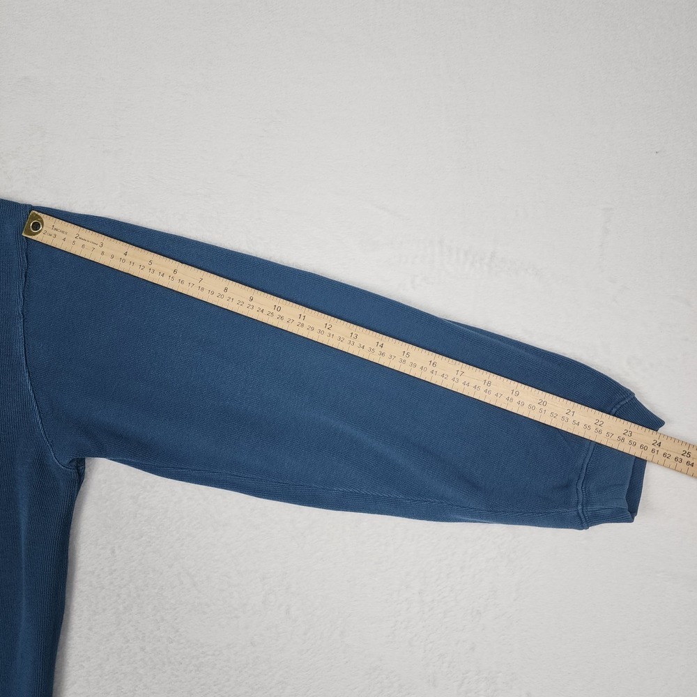 Woolrich Sweatshirt Mens XXL Blue Quarter Zip Fleece Mock Neck Outdoor Hiking - Picture 7 of 8